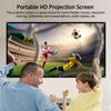 120-inch 16:9 Projector Screen Portable HD Projection Screen Foldable Wall Mounted for Home Theater