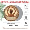 2D Flat, 1pc Round Aluminum Hanging Sign, Vintage Plaque Featuring "Inspirational Quotes and Bohemian Female Empowerment", Mystical Spiritual Energy