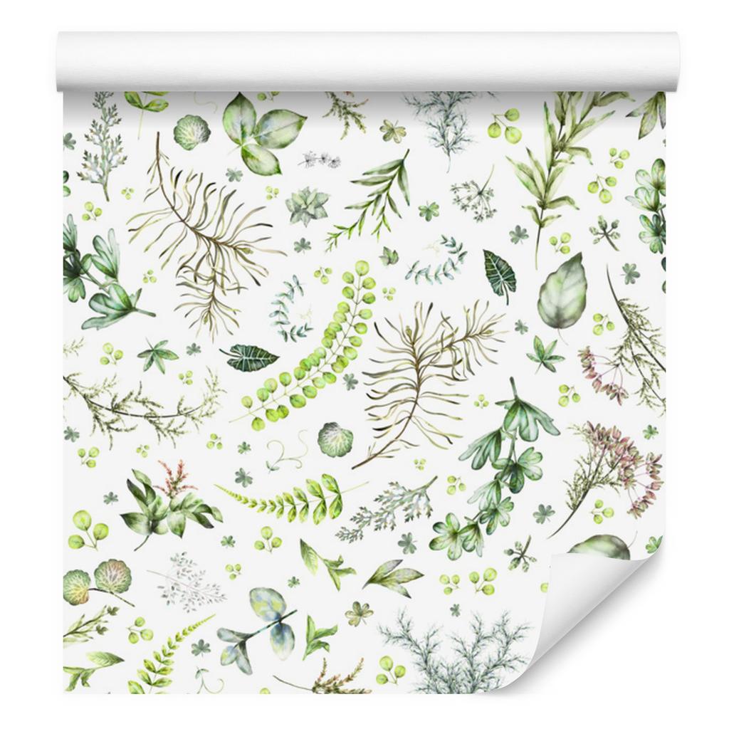 Wallpaper Leaves of different types for living room and bedroom 50x1000