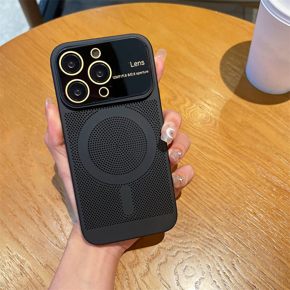 Охлаждающее рассеивание тепла для чехла Magsafe для iPhone 13 14 Pro Max 12 Pro 11 14Plus, пленка для полной камеры, металлический жесткий ультратонкий чехол