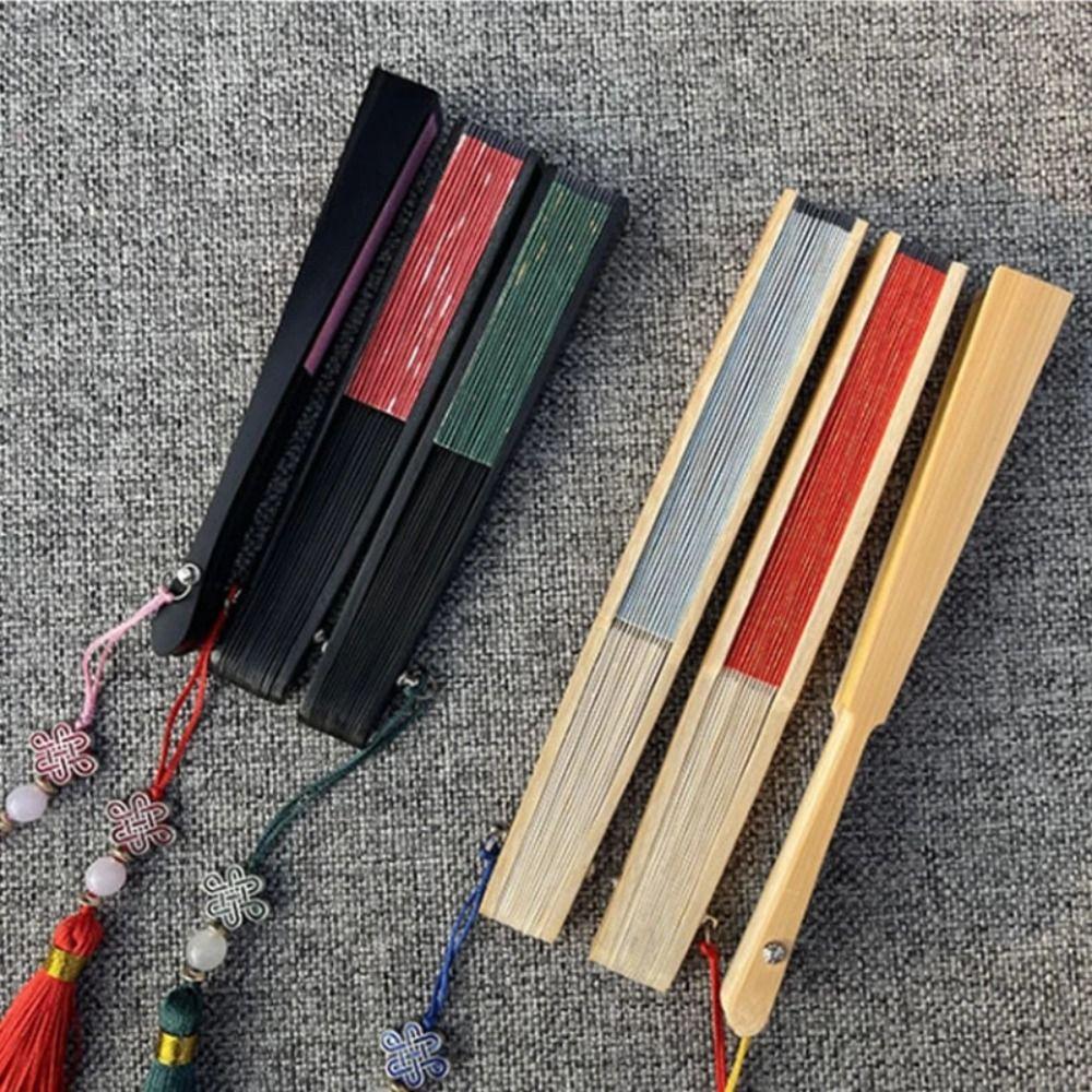 Mini Hanfu Fan Gilded Rice Paper Paper Fans Party Decor Ornaments Folding Fan Children