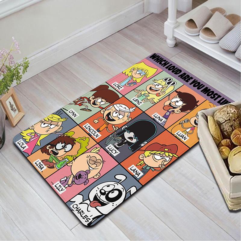 The Loud House character print Rug Floor Mat for Living Room or Bedroom Soft and Comfortable Carpet a Gift for Birthday and Holiday.PFF260912046