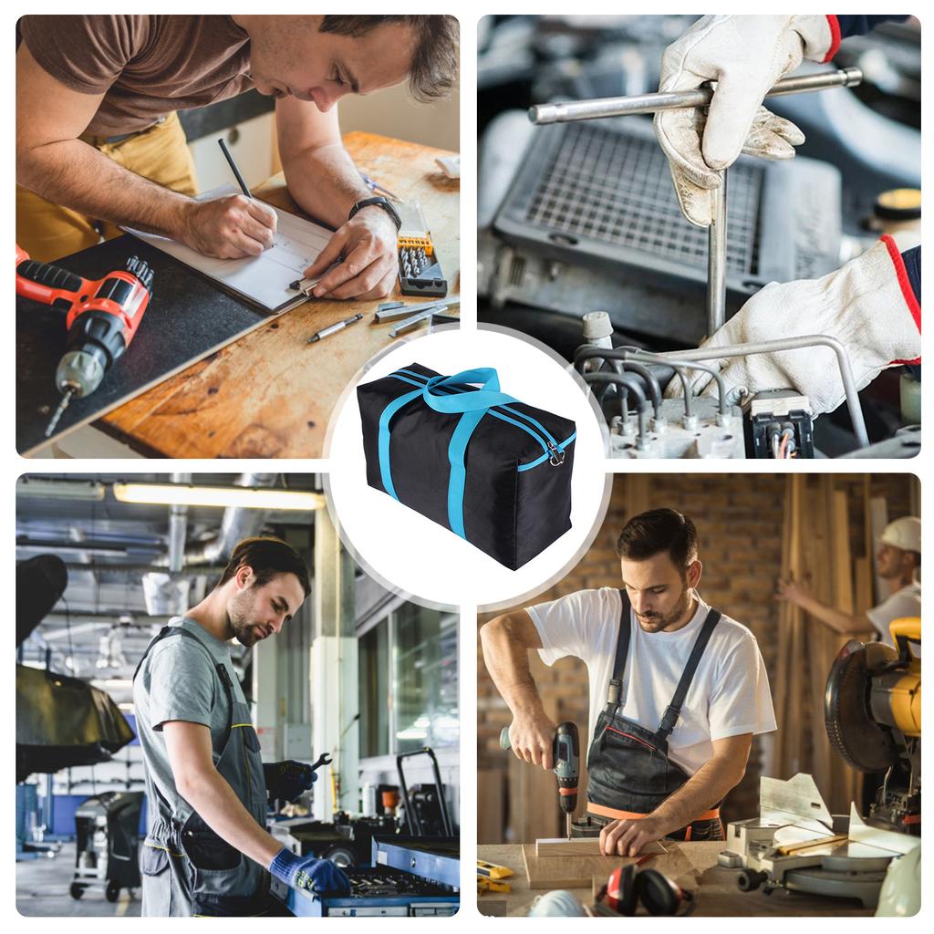 High Capacity Tool Bag Storage Case Pouches For Electricians Multipurpose Electrician Tool Organizers With Wide Opening