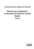 Книга Historia De La Legislacon Y Recitaciones Del Derecho Civil De Espana : Tomo 1