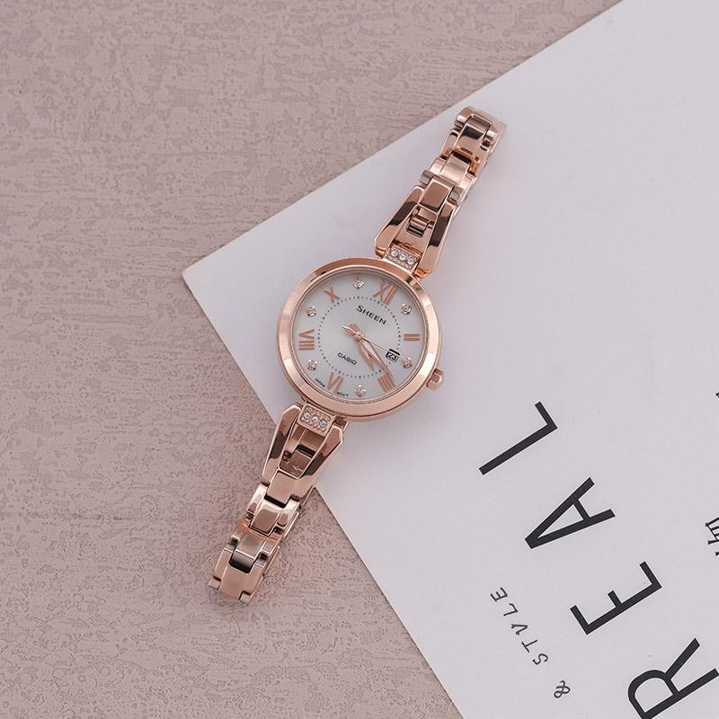 Casio Женские часы SHEEN Серебристые SHS-4526CG-4AUPR