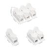 60pcs Wire Connector CH1 CH2 CH3 Kit Quick Splice Lock Spring Wire Connector Screw Terminal Barrier Block for LED Strip Light