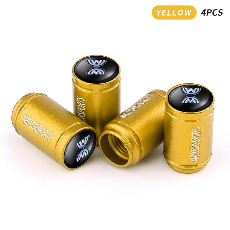 VW GTI GOLF Car 3D Metal Logo Wheel Stem Air Valve Caps Tire Dust Cover For Volkswagen VW GTI R Golf 7 Polo Tiguan Passat Jetta 