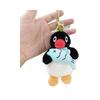 Penguin Delightful Plush Keychain Doll Featuring Colorful Patterns And Texture Cuddly
