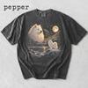 Samoyed Howling To The Moon Shirt, Winter Dog Lover Gift, Moonlight Pet Tee, Comfort Colors Shirt