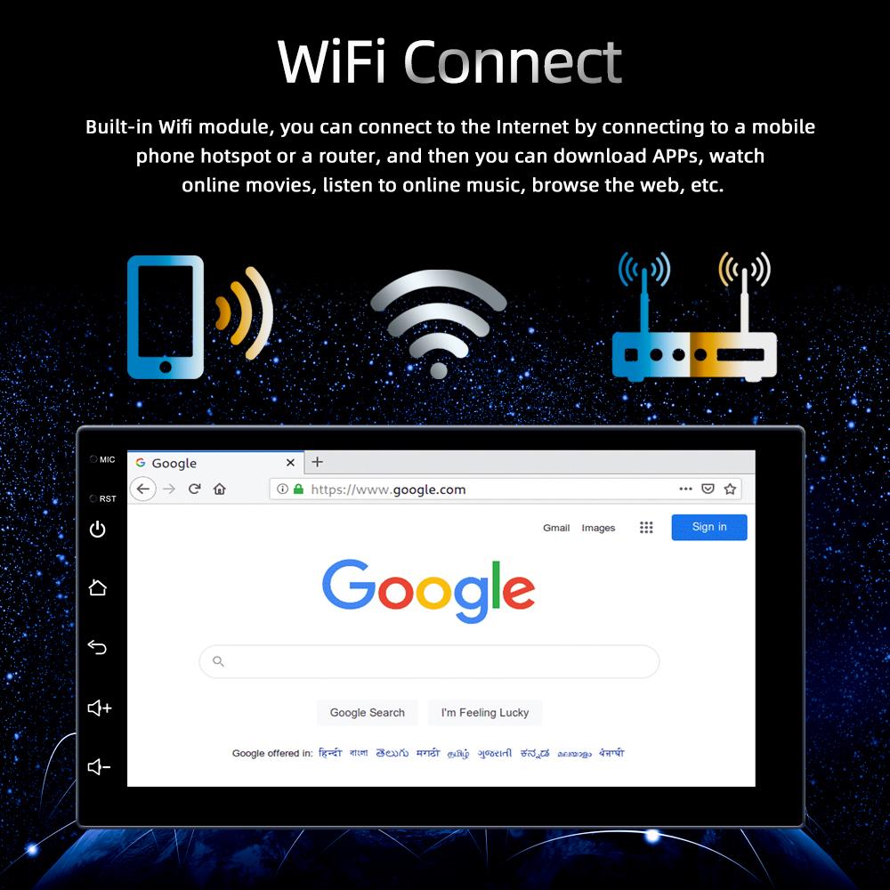 Reakosound 7 Inch 1 Din Android  Car Radio Autoradio GPS Navigation WIFI Car DVR Bluetooth FM Car MP5 Player Car Video Stereo USB Multimedia