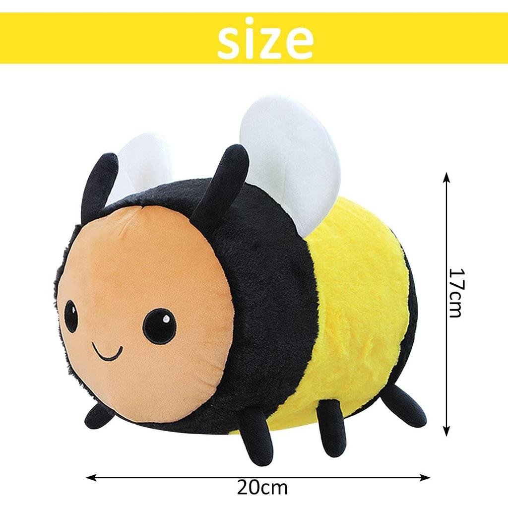 Плюшевая игрушка «Пчела», супермягкая плюшевая игрушка-кукла «Пчела», подушка с мультяшной летающей пчелой, божьей коровкой и насекомыми, мягкая игрушка для девочек, мальчиков и младенцев