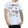 Disney Mens Nightmare Before Christmas Many Faces Of Jack Squares T-Shirt