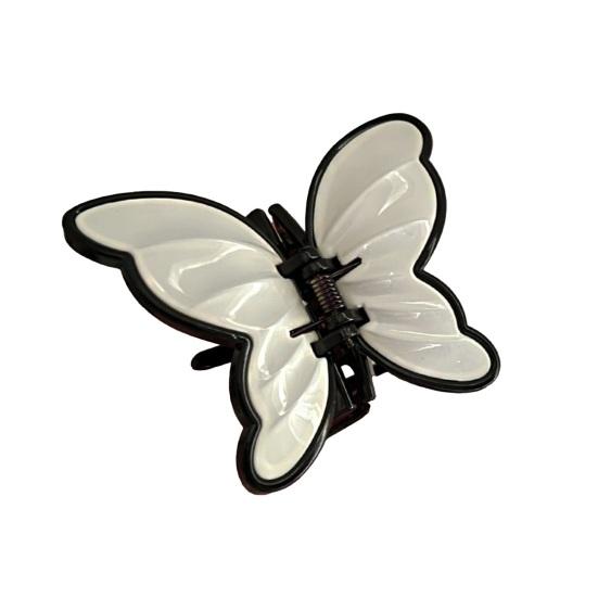 Hair Claw Stable Gripping Thick Spring Anti-Slip Tooth Comb Hair Clip Butterflies Shape