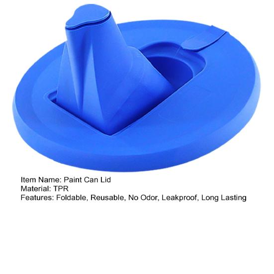 Складная крышка банки с краской с носиком для заливки, устойчивая к утечкам, беспорядочная складная крышка банки с краской на галлон