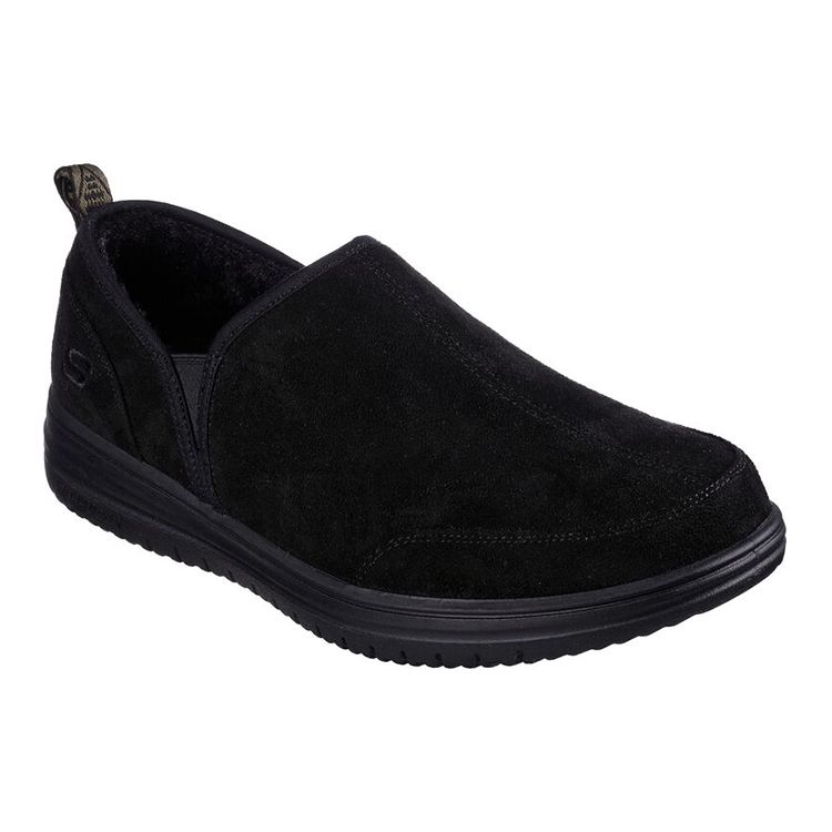 Skechers Murette - Prescott Ткань Удобные Универсальные Амортизирующие Прочные Дышащие Поддерживающие Низкие Повседневная Обувь Мужские кроссовки Черный 204637-BBK