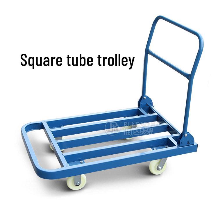 Aluminum Alloy Rubber-Bed Hand Truck for Warehouse and Construction Logistics