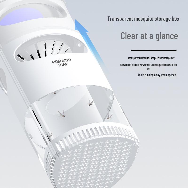 USB-Powered Photocatalytic Mosquito Trap Lamp: Indoor/Outdoor Electric Mosquito Catcher with Suction Technology.