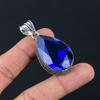 Подвеска из драгоценного камня Танзанит, твердая подвеска из стерлингового серебра 925 пробы, ювелирное изделие, подарок для унисекс LG-016