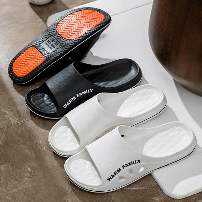 Удобные домашние тапочки, тапочки с плоской подошвой для спальни, мужские минималистичные тапочки для ванной, доступны круглый год, домашние тапочки