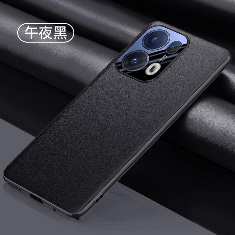 Подходит для чехла на мобильный телефон opporeno13pro, легкий и тонкий, полностью закрывающий камеру, Reno13, противоударный, деловой, мужской, простой, из натуральной кожи
