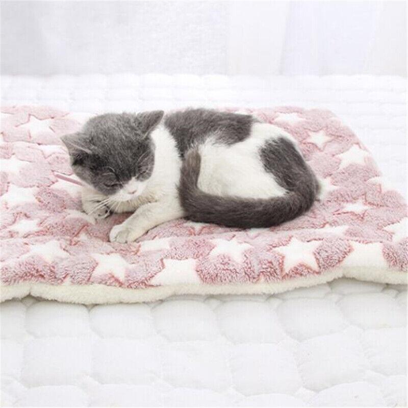 Pet Sleeping Mat Blanket Dog Cat Cushion Beds Mattres Puppy Warm Soft 3 Sizes