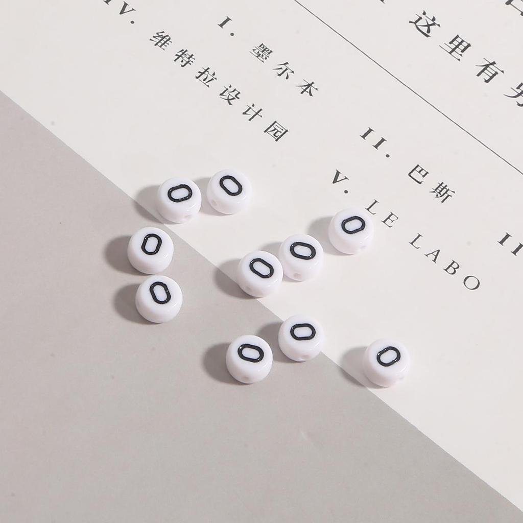 100 шт. бусины с буквами, круглые бусины с буквами алфавита, акриловые бусины, сделай сам, изготовление ювелирных изделий, браслет, ожерелье, аксессуары