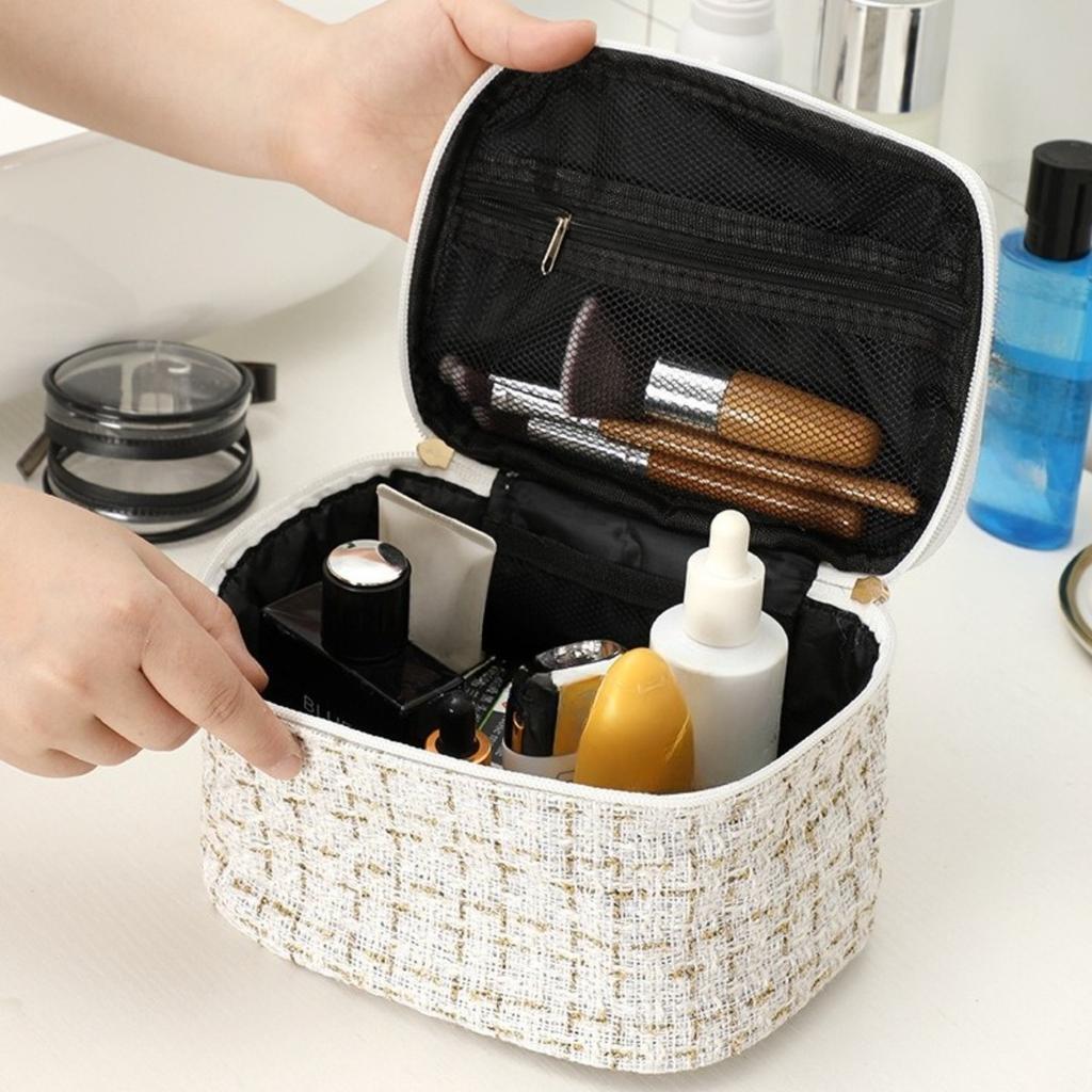 Модная косметичка с привлекательным внешним видом, большая вместительная портативная сумка, сумка для хранения косметики