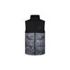 Tiedye Down Vest High Collar Padded Winter Men Vest Black Grey GE9985