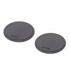 CARMATE Car Non-Slip Coaster for Drink Holders, Round, Carbon Fiber Pattern, 2 Pieces (DZ237)