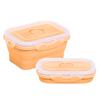 350ML/800ML Silicone Folding Lunch Box Portable Lightweight Food Storage Container for Office School Home