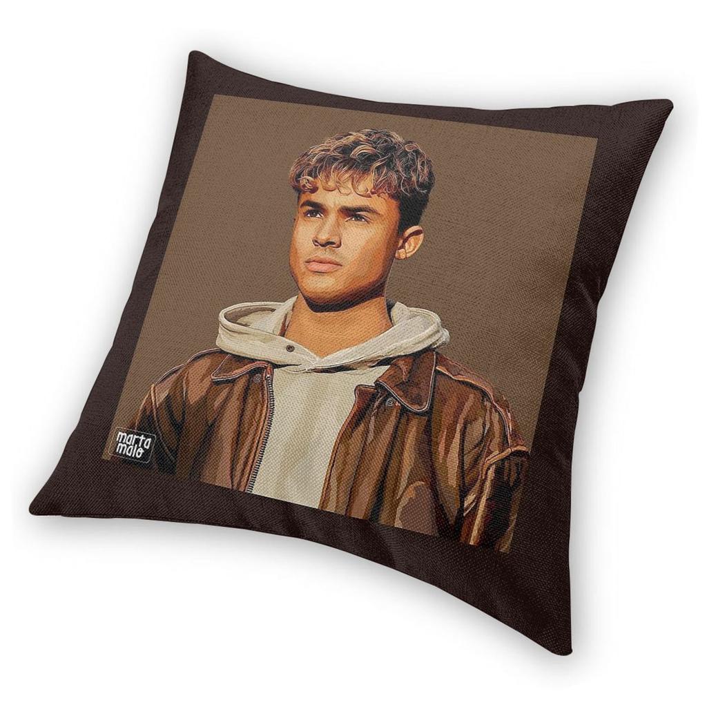 Matthew Broome Nick My Fault London Square Pillowcase Polyester Linen Velvet Pattern Zip Throw Pillow Case Car Cushion Cover 18"
