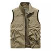 Men's Spring Autumn Multi-Pocket Vest Casual Outdoor Quick-Dry Sports Work Gilet Plus Size Waistcoat with Pockets