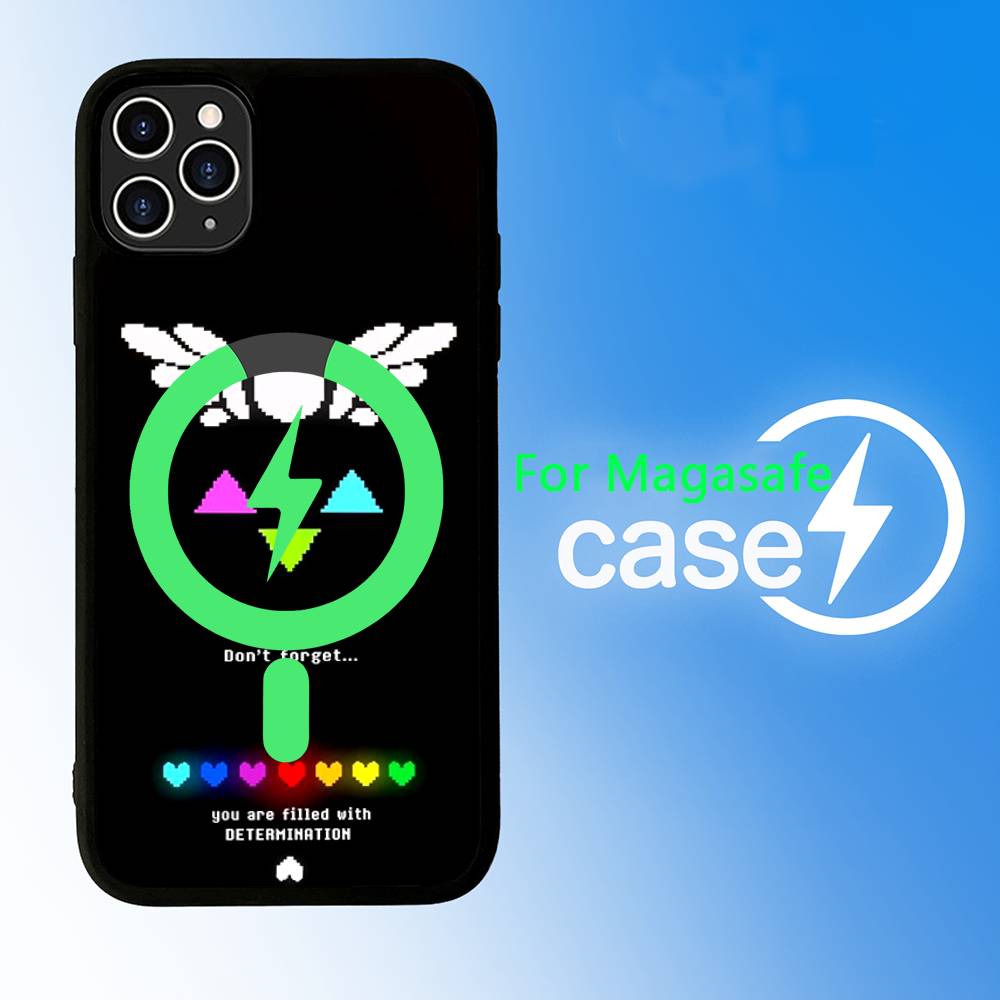 D-Deltarune Ральсей Для Magsafe Магнитный Чехол Для Телефона Беспроводная Зарядка PC+TPU Для iPhone 11 12 13 14 15 16 17 Pro Max Plus