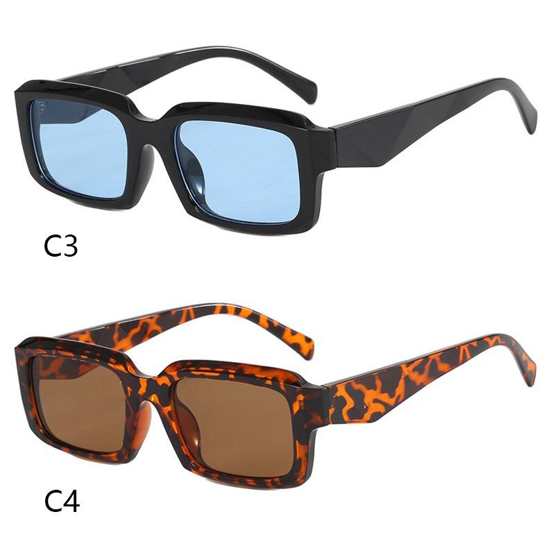 Retro Simple Square Sunglasses Women Men Personality Fashion Classic Sun Glasses Street Photography Glasses