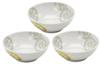 Mino Ware Lightweight Small Bowl Plate Set of 3 Lotus Yellow Approx. Diameter 12.2 X Height 4.6cm Tableware Set Pottery Microwave Dishwasher Safe