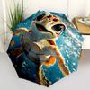 1pc Ocean Turtle Automatic Open/Close Umbrella, Windproof, Folding Compact Umbrella with Lightweight Design for Women/Men013