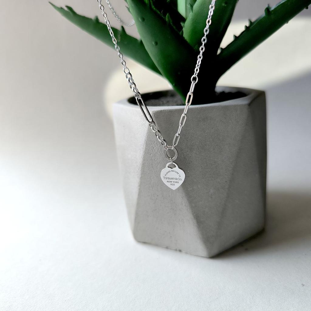 Серебряное колье с без камней, вес изделия 3,91 гр (2161097)