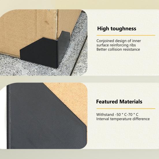 200 шт. Уголки Защита от ударов Треугольные Трехсторонние Износостойкие Безопасные Пластиковые Упаковочные Доставка Посылка Курьер Защитники Дом Переезд