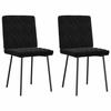 VidaXL Dining Chairs Set of 2 Black Velvet 4101109