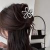 1 шт. Металлическая заколка для волос в виде цветка для женщин, сильная фиксация, средний размер, подходит для тонких волос, классический модный стиль