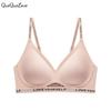 Sexy Back Small Chest Pull Up Comfortable Letter Strap Underwear Women's Seamless All-in-one Fixed Cross Backless Bra