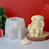 Santa Claus Candle Mold Diy Handmade Christmas Candle Form Aromatherapy Silicone Gypsum Soap Mould Craft Christmas Present