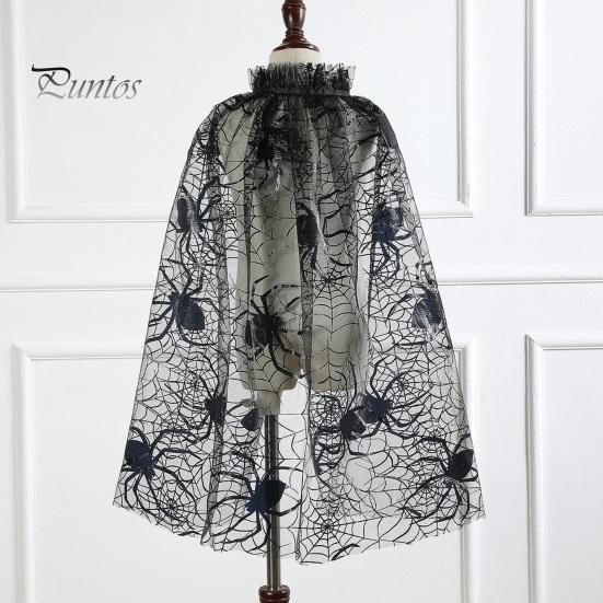 Накидка на Хэллоуин, легкая универсальная одежда, паутина, летучая мышь, тюлевой плащ, костюм для косплея, реквизит для фотосъемки