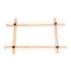 Wooden Embroidery Frame Rectangle Adjustable for Display 60x100cm Craft Sewing Accessory