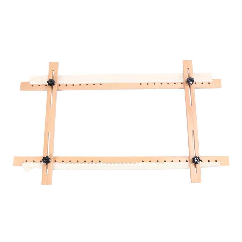 Wooden Embroidery Frame Rectangle Adjustable for Display 60x100cm Craft Sewing Accessory
