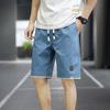 Summer Men's Shorts Sports  Pants Loose Casual Beach Pants Solid Color Plus-size Five Quarter Shorts