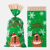 Festive Candy Bags Set of 50pcs Gift Wrapping Bags Storage Pouch Large Capacity Organsier Cace for Christmas Party