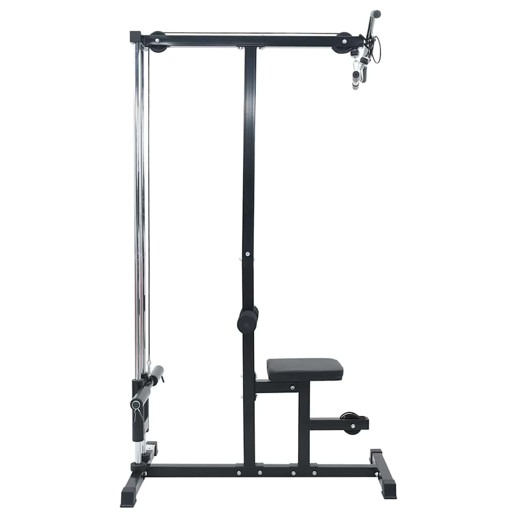 Lat Pulldown Machine Black 110 x 70 x 187 cm