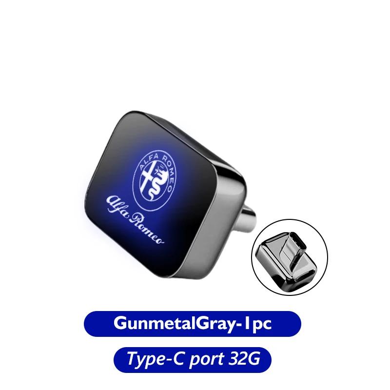 Автомобильные наклейки Для Alfa Romeo Автомобильный USB-накопитель 64 ГБ 32 ГБ 16 ГБ Флешка Подарок Для Alfa Romeo Giulia 147 Mito 156 159