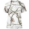 Jungle Camouflage Short Sleeved T-shirt for Men Fun O-neck 3D Printed Men's Fashionable Summer T-shirt